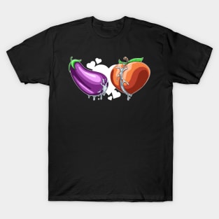 Eggplant and Peach, True Love T-Shirt